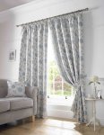 Blue Hereford Readymade Curtains