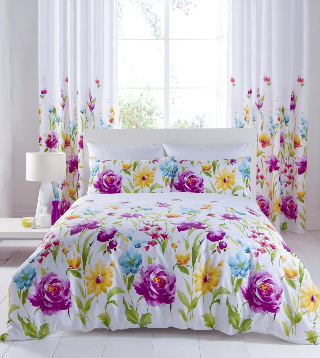 Floral Meadow Catherine Lansfield Duvet Cover Quilt Covers York
