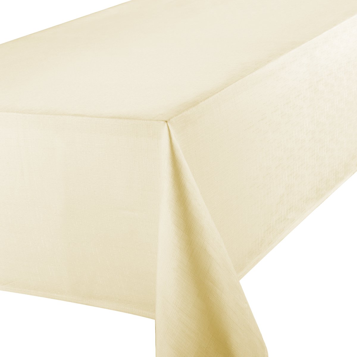 Cream Linen Look Easycare Tablecloths | Cream Tablecloths York ...
