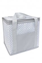 Grey Geo Design Insulated 12L Picnic Bag