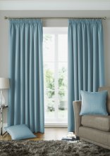 Solitaire Duck Egg Ready Made Curtains