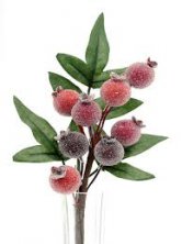Frosted Pomegranate Pick Artificial Flowers
