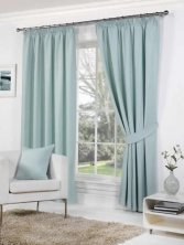Rome Duck Egg Fully Lined Ready Made Curtains