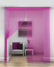 Pink Java String Door Curtains