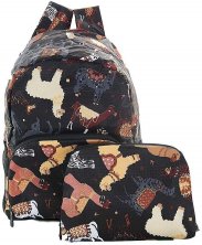 Eco Chic Lightweight Foldable Mini Backpack Llama 
