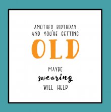 Tinkture Swearing May Help Birthday Greetings Card