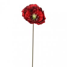 Artificial Poppy Flower Pick