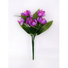 Purple Crocus Bush Artificial Flowers