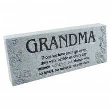 Grandma Graveside Memorial Block Plaque