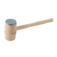 Meat Mallet Wooden with Metal End