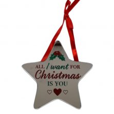 All I Want For Christmas Is You Star Plaque