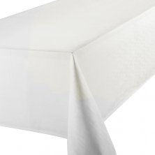 White Linen Look Easycare Tablecloths