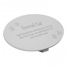 Thoughts Of You Resin Graveside Memorial Plaque - Cat