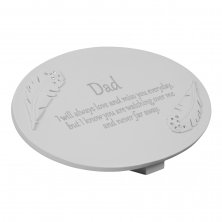 Thoughts Of You Resin Graveside Memorial Plaque - Dad