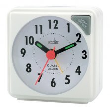 Acctim White Ingot Alarm Clock