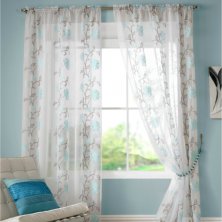 Teal Lombok Voile Panel