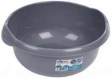 28cm Silver Round Plastic Washing Up Bowl