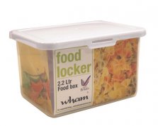 Wham Square Food Locker 2.2 Litre Tupperware Box White