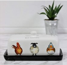 Ceramic Butter Dish Back To Front