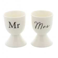 Amore "Mr and Mrs" Set of 2 Egg Cups