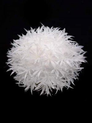 White Textured Snowball Christmas Bauble