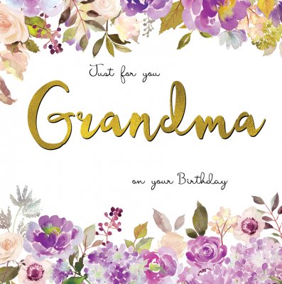 Belle Grandma Birthday Greetings Card