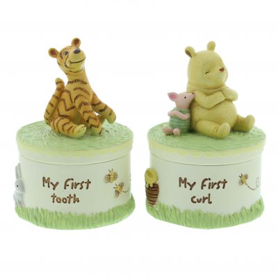 Disney Classic Pooh First Tooth and Curl Boxes