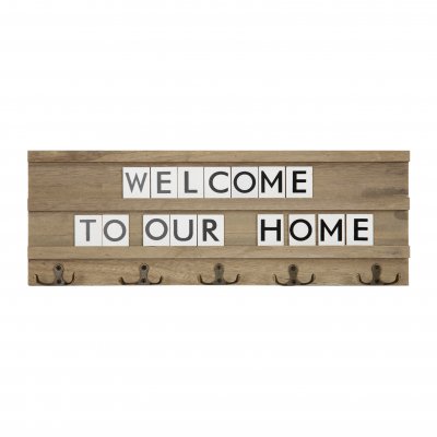 Coat Hook Letter Board - Welcome To Our Home