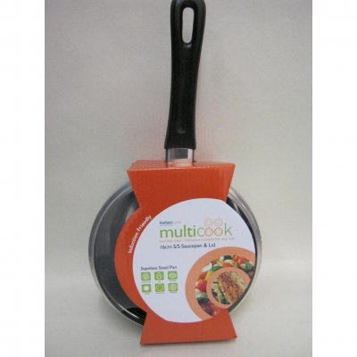 Multicook 16cm Induction Stainless Steel Sauce Pan & Lid