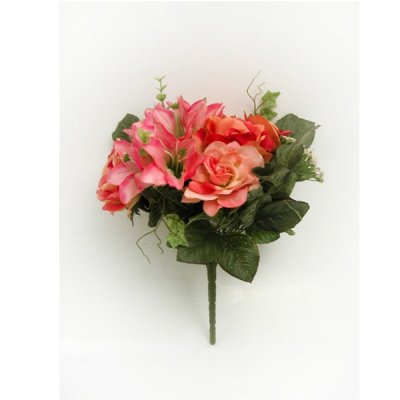 Artificial Pink Flower Bouquet