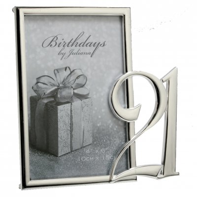 21st Silver Plated Photo Frame