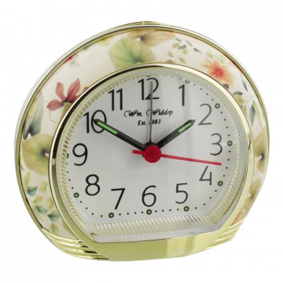 Widdop Flower Design Alarm Clock with Crescendo Alarm
