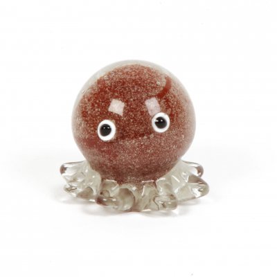 Juliana Objets d'art Glass Brown Octopus Figurine