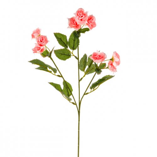 Mini Rose Spray Artificial Flowers: Prize Rose Spray: Pink