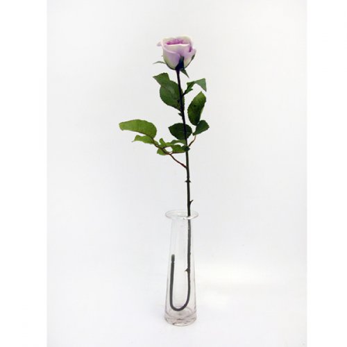Opening Rose Artificial Flowers: Opening Rose: Lavender