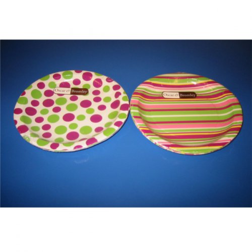 Spots and Stripes Paper Plates